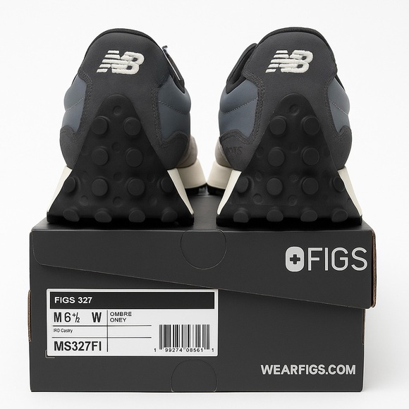 FIGS + New Balance 327 Sneakers | Ombre Grey | Size 8 - Picture 12 of 14